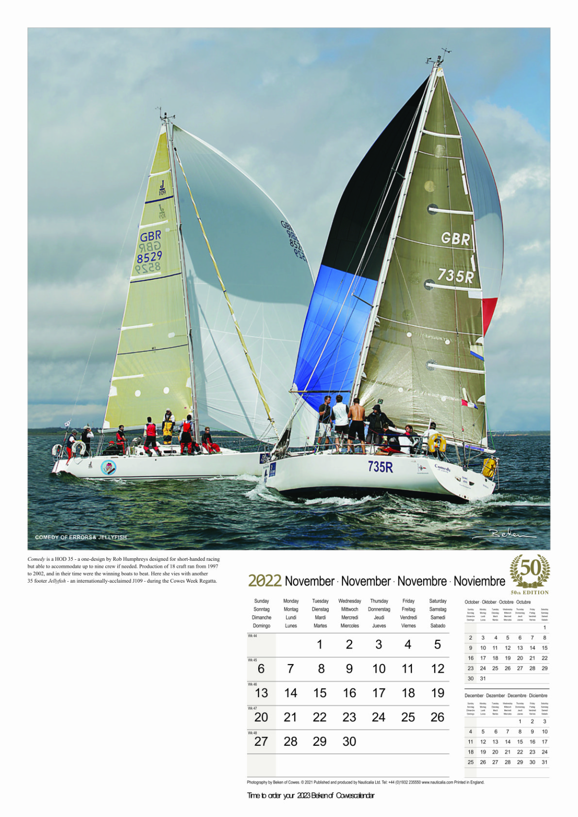 Calendar: Yachting  Beken of Cowes  Marine Photography