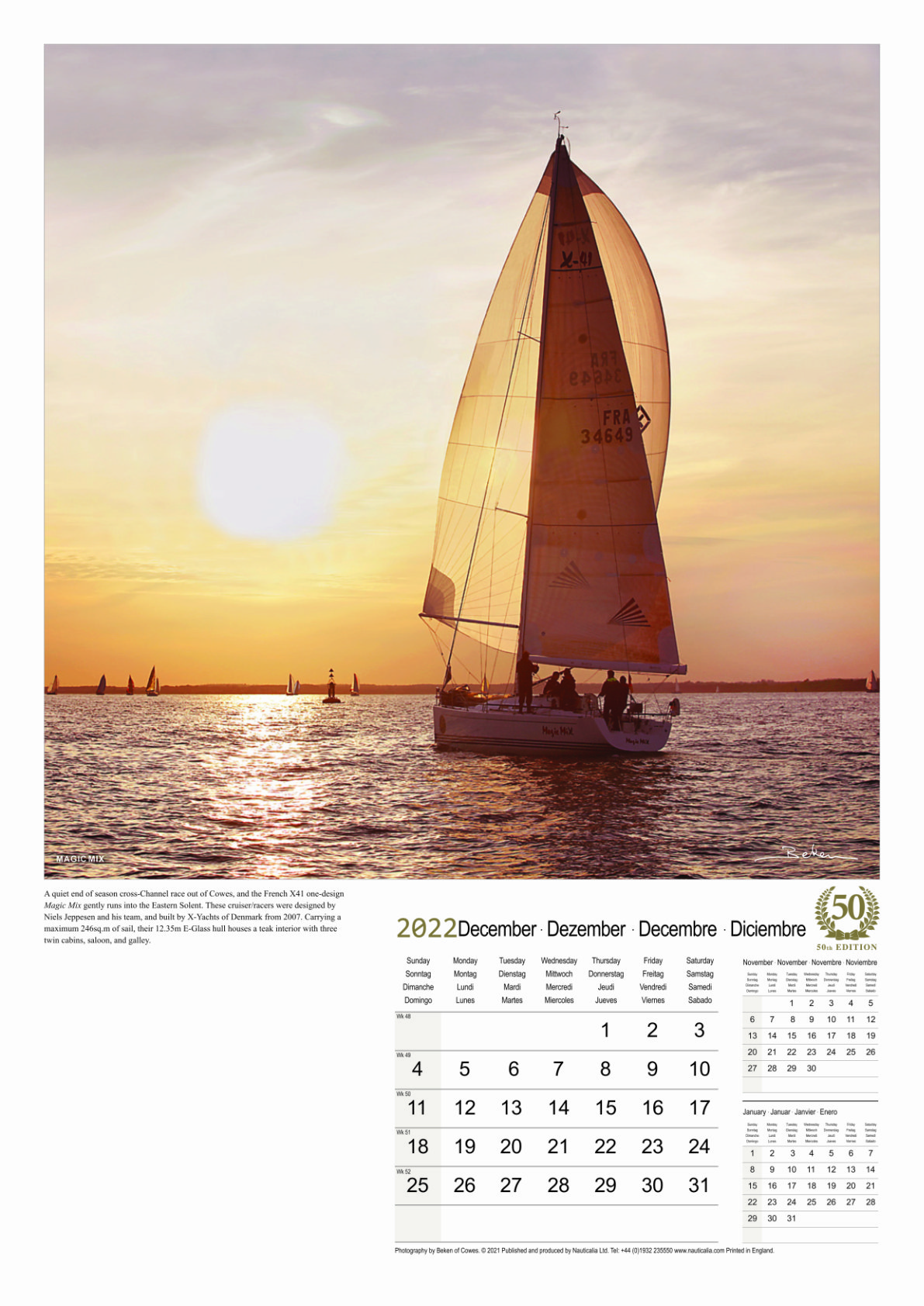 Calendar: Yachting | Beken of Cowes | Marine Photography